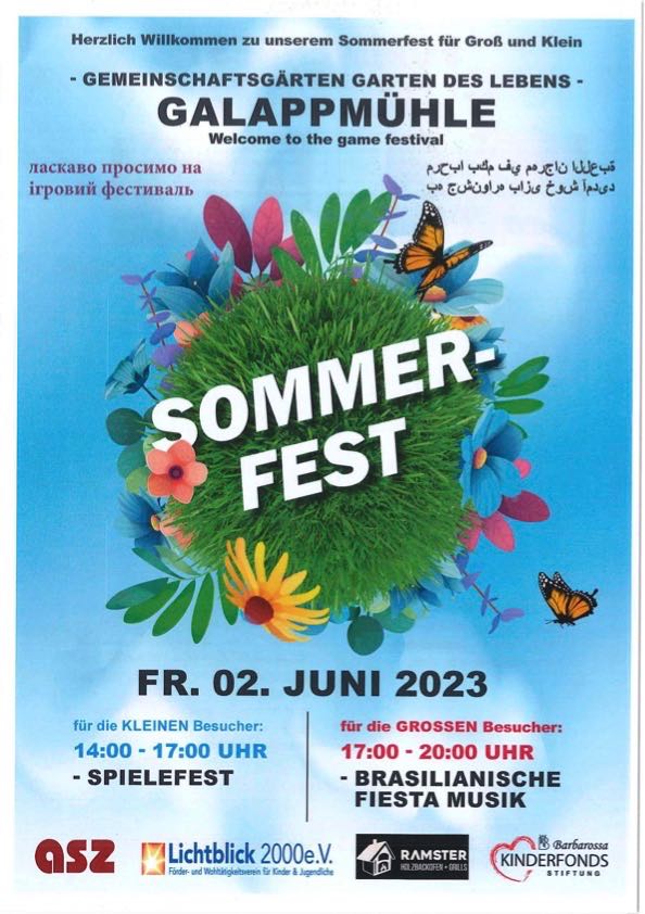 Sommerfest 2023 Flyer